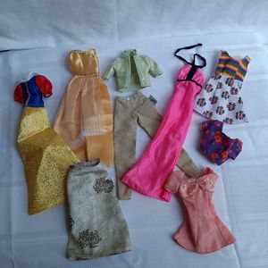 Barbie's and Barbie Clothes Lot